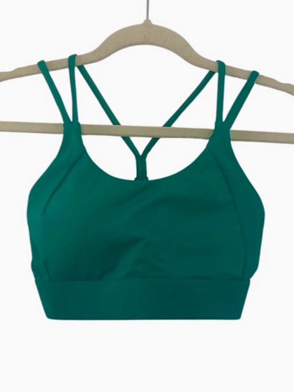 Halara Sports Bra Size Small Kelly Green Strappy NEW Without Tags